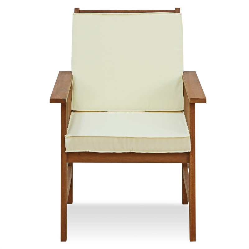 Arianna Outdoor Hardwood Chair with Cushion