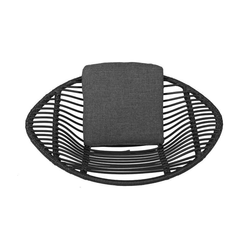 Maser Outdoor Woven Patio Chair with Cushion