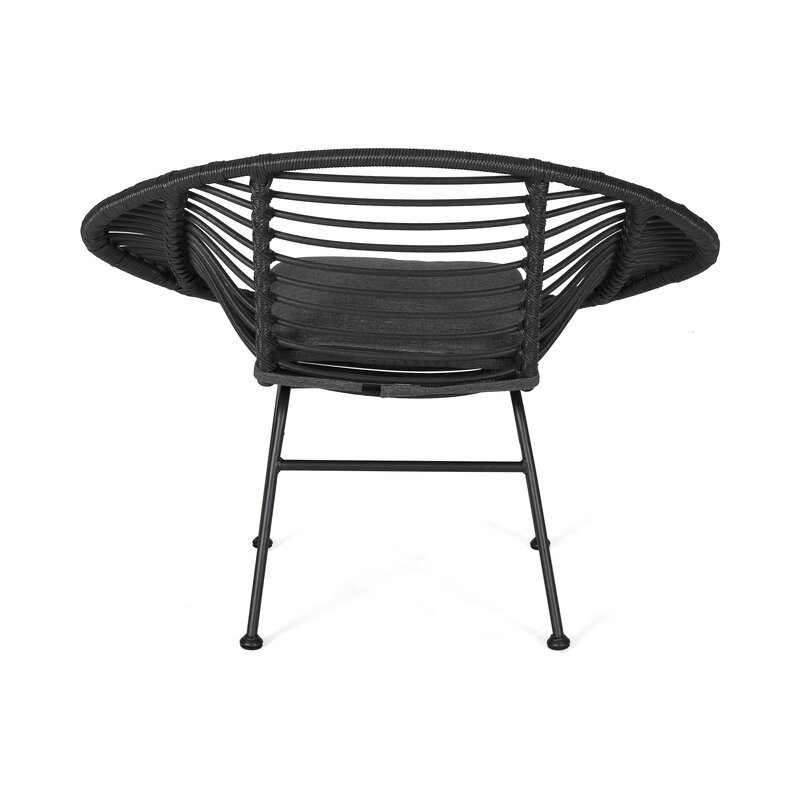 Maser Outdoor Woven Patio Chair with Cushion
