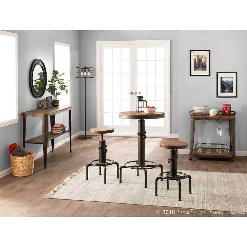 Carmona 3 Piece Adjustable Pub Table Set