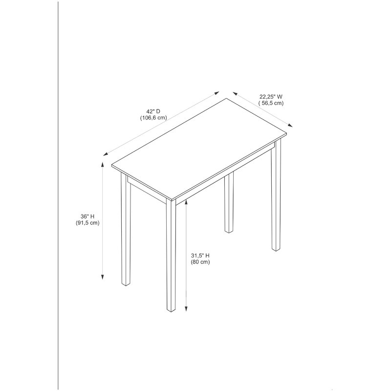 Tenney 3 Piece Counter Height Dining Set