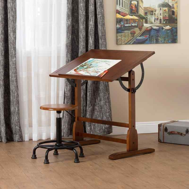 Solid Wood Drafting Table